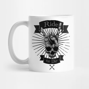 Skull rider greeting Mug